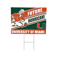 Miami Hurricanes 18" x 24" Future Student Outdoor Yard Sign