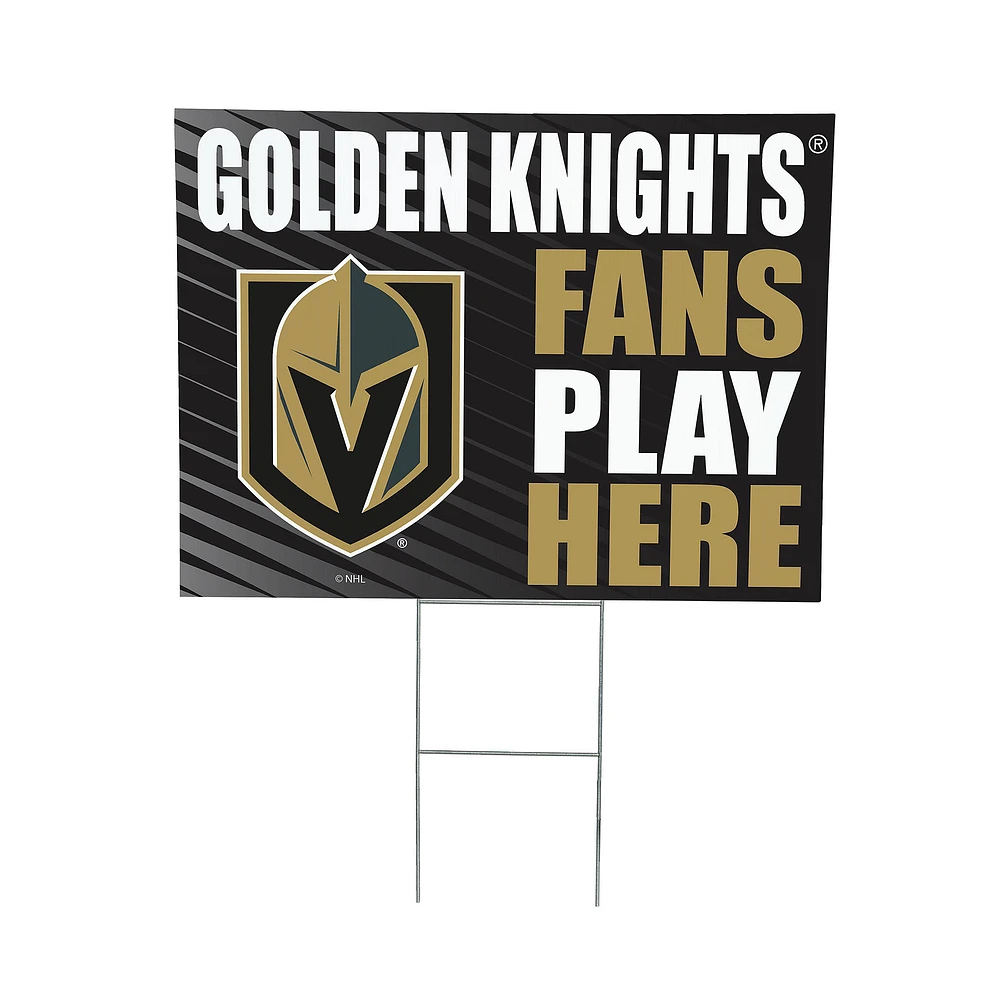Vegas Golden Knights 18" x 24" Fans Welcome Outdoor Yard Sign