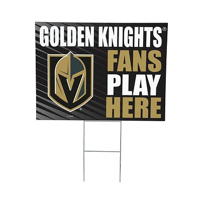 Vegas Golden Knights 18" x 24" Fans Welcome Outdoor Yard Sign
