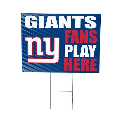 New York Giants 18" x 24" Fans Welcome Outdoor Yard Sign