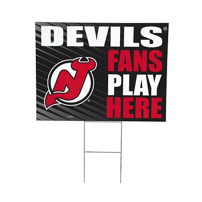 New Jersey Devils 18" x 24" Fans Welcome Outdoor Yard Sign