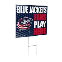 Columbus Blue Jackets 18" x 24" Fans Welcome Outdoor Yard Sign