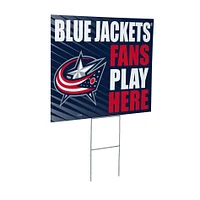 Columbus Blue Jackets 18" x 24" Fans Welcome Outdoor Yard Sign