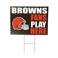 Cleveland Browns 18" x 24" Fans Welcome Outdoor Yard Sign