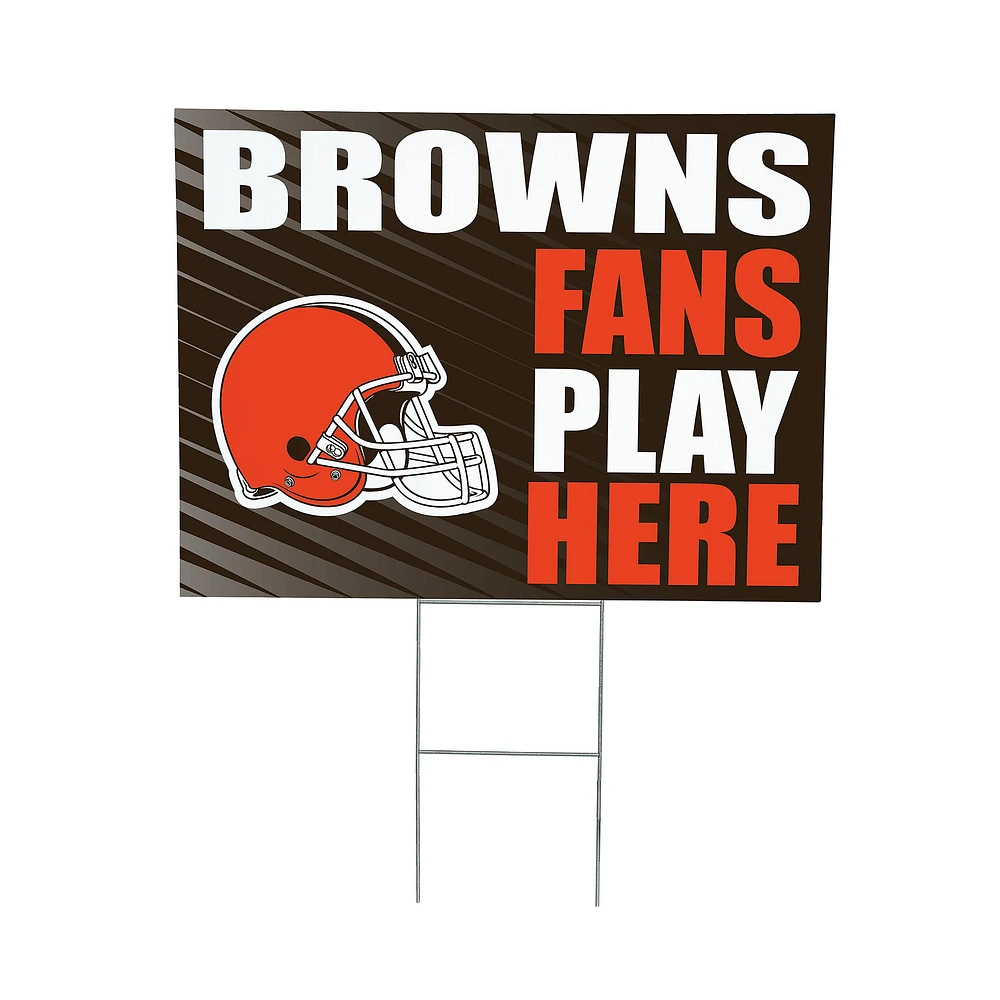 Cleveland Browns 18" x 24" Fans Welcome Outdoor Yard Sign