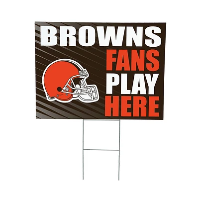 Cleveland Browns 18" x 24" Fans Welcome Outdoor Yard Sign