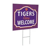 Clemson Tigers 18" x 24" Fans Welcome Outdoor Yard Sign