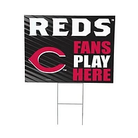Cincinnati Reds 18" x 24" Fans Welcome Outdoor Yard Sign