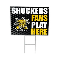 Wichita State Shockers 18" x 24" Fans Play Here Outdoor Yard Sign