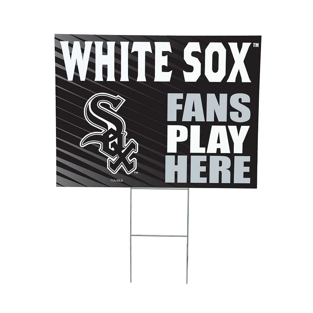 Chicago White Sox 18" x 24" Fans Play Here Outdoor Yard Sign