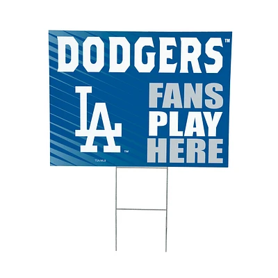 Los Angeles Dodgers 18" x 24" Fans Play Here Outdoor Yard Sign
