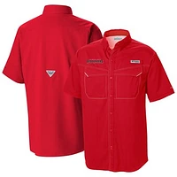 Men's Columbia Red Tampa Bay Buccaneers Low Drag Offshore Omni-Wick Button-Up Shirt
