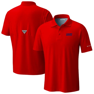 Men's Columbia Red New York Giants Low Drag Offshore Polo