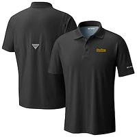 Men's Columbia Black Pittsburgh Steelers Low Drag Offshore Polo
