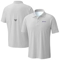 Men's Columbia Light Gray Minnesota Vikings Low Drag Offshore Polo