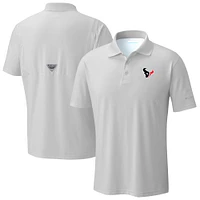 Men's Columbia Light Gray Houston Texans Low Drag Offshore Polo