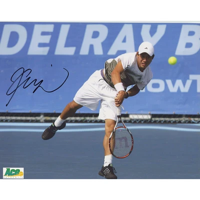 Kei Nishikori Autographed 8" x 10" Serve Photograph