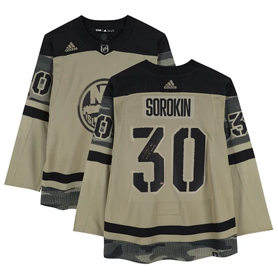 Ilya Sorokin New York Islanders Autographed Camo adidas Authentic Jersey with "White Whale" Inscription - Limited Edition of 30