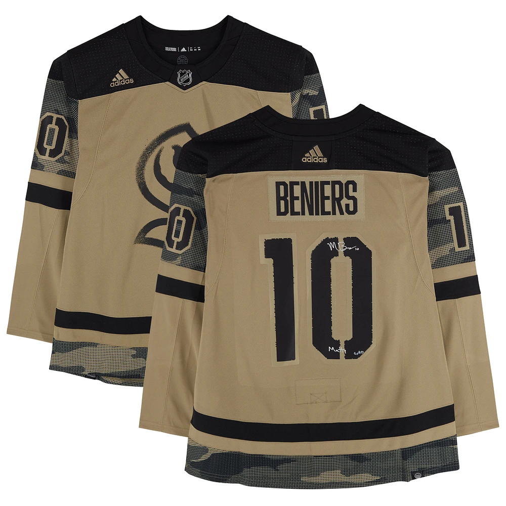 Matty Beniers Seattle Kraken Autographed Camo adidas Authentic Jersey with "Matty" Inscription - Limited Edition of 10