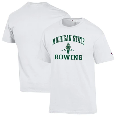 Men's Champion  White Michigan State Spartans Rowing T-Shirt
