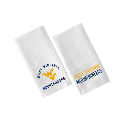 Little Birdie  West Virginia Mountaineers Tea Towel 2-Pack Set