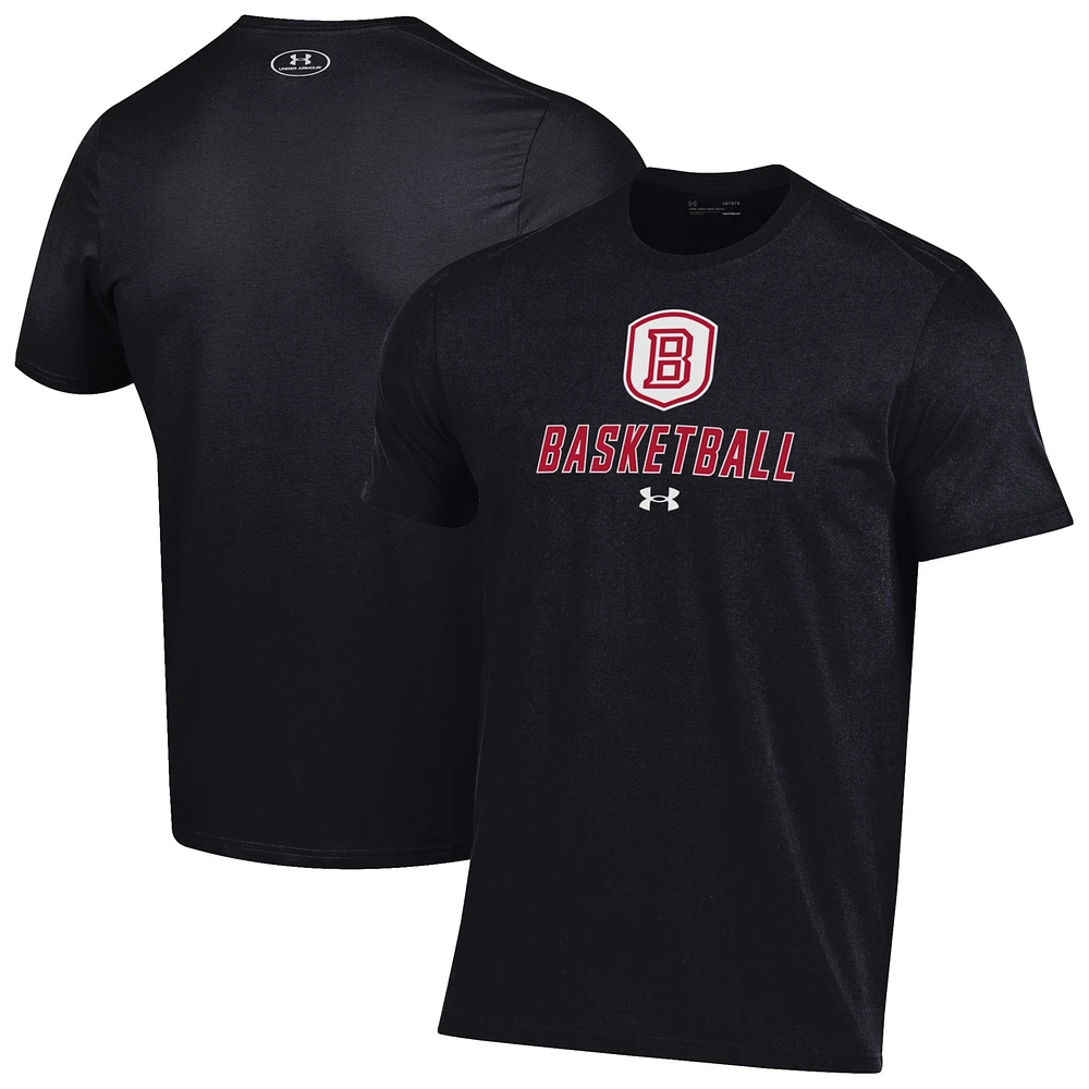 Men's Under Armour Black Bradley Braves Basketball Performance T-Shirt