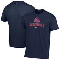 Men's Under Armour  Navy American University Eagles Basketball Performance T-Shirt