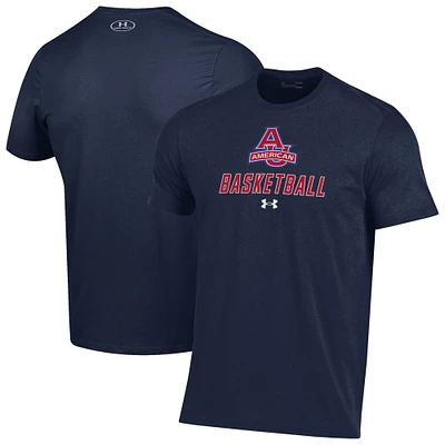 Men's Under Armour  Navy American University Eagles Basketball Performance T-Shirt