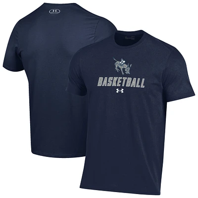 Men's Under Armour  Navy Colorado School of Mines Orediggers Basketball Performance T-Shirt