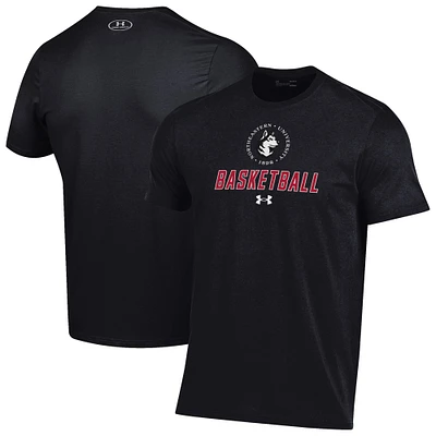 Men's Under Armour  Black Northeastern Huskies Basketball Performance T-Shirt