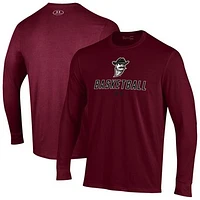 Men's Under Armour  Crimson New Mexico State Aggies Basketball Performance Long Sleeve T-Shirt