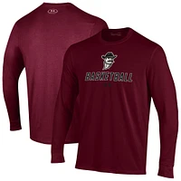 Men's Under Armour  Crimson New Mexico State Aggies Basketball Performance Long Sleeve T-Shirt