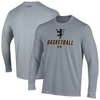 Men's Under Armour  Gray St. Olaf Oles Basketball Performance Long Sleeve T-Shirt