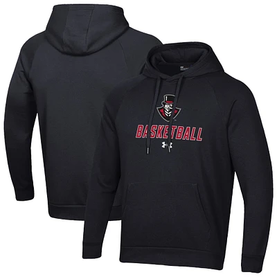 Men's Under Armour Austin Peay State Governors Basketball Rival Raglan Fleece Pullover Hoodie