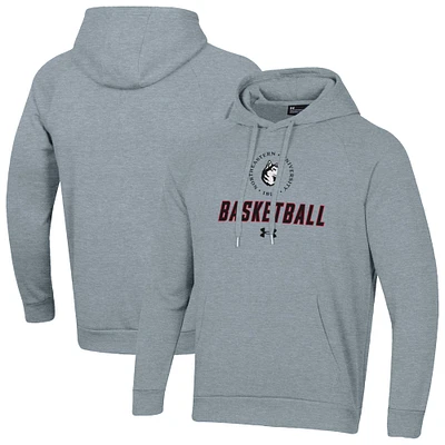 Men's Under Armour Northeastern Huskies Basketball Rival Raglan Fleece Pullover Hoodie