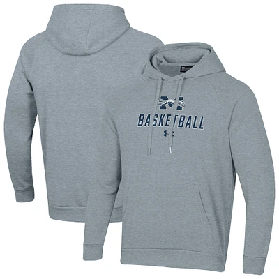 Men's Under Armour Moravian Greyhounds Basketball Rival Raglan Fleece Pullover Hoodie