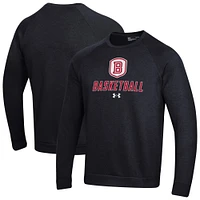 Men's Under Armour  Black Bradley Braves Raglan Basketball Rival Fleece Pullover Sweatshirt