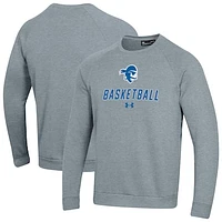 Men's Under Armour Seton Hall Pirates Raglan Basketball Rival Fleece Pullover Sweatshirt