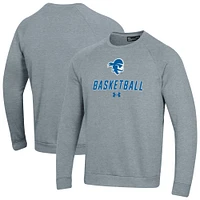 Men's Under Armour Seton Hall Pirates Raglan Basketball Rival Fleece Pullover Sweatshirt