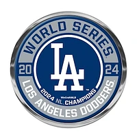 WinCraft Los Angeles Dodgers 2024 National League Champions Domed Metal Auto Emblem