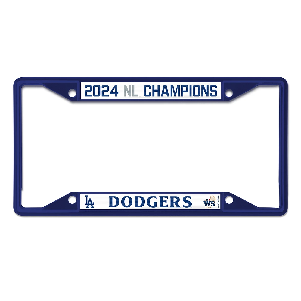 WinCraft Los Angeles Dodgers 2024 National League Champions Laser Cut Metal License Plate Frame