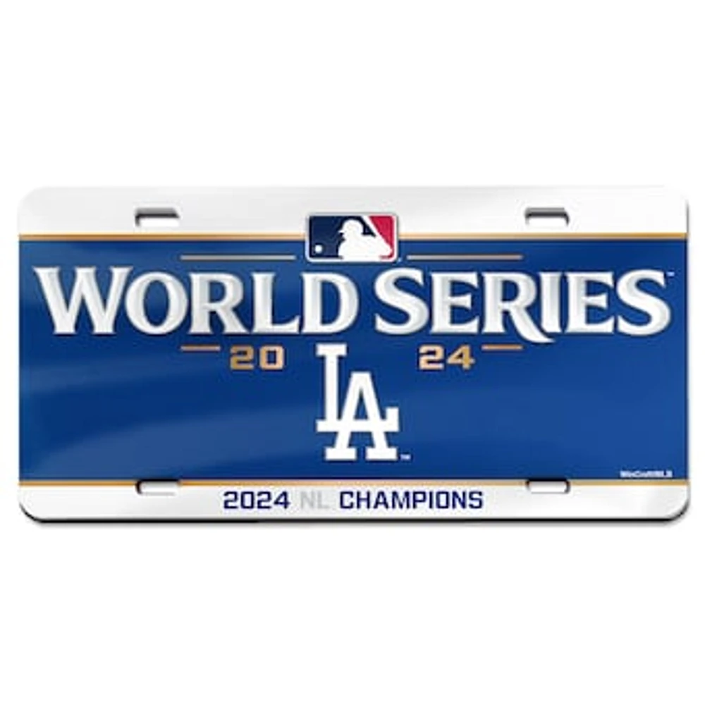 WinCraft Los Angeles Dodgers 2024 National League Champions Laser-Cut Acrylic License Plate