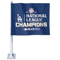 WinCraft Los Angeles Dodgers 2024 National League Champions On-Field/Locker Room Celebration Two-Sided Car Flag