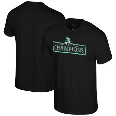 Unisex Stadium Essentials Black New York Liberty 2024 WNBA Finals Champions Subway Tile T-Shirt