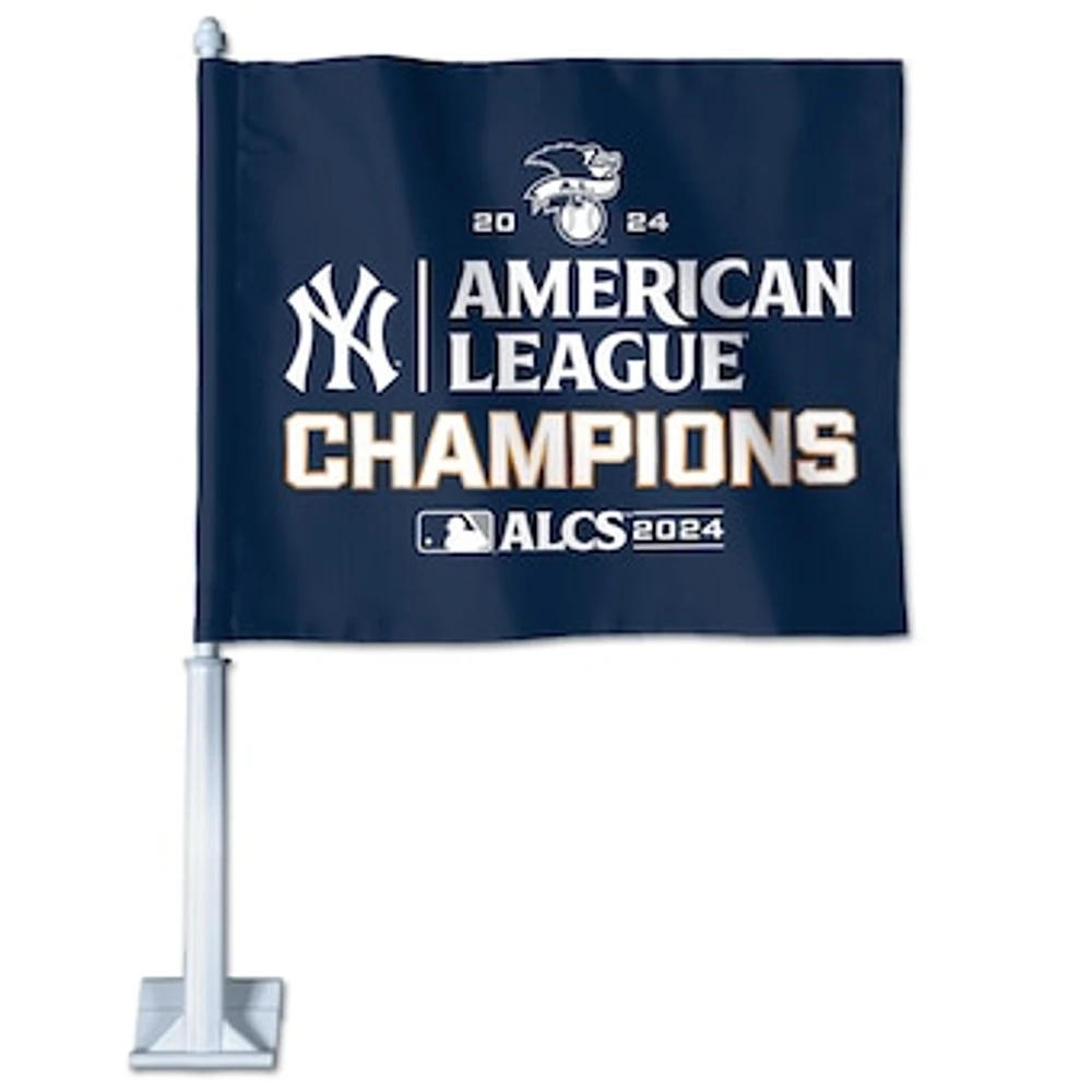 WinCraft New York Yankees 2024 American League Champions On-Field/Locker Room Celebration Two-Sided Car Flag