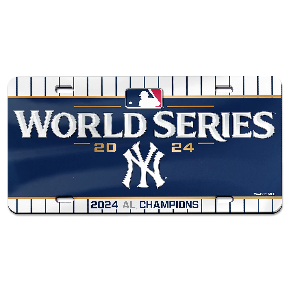 WinCraft New York Yankees 2024 American League Champions Laser-Cut Acrylic License Plate