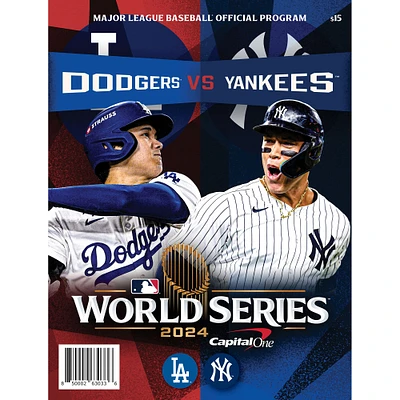 New York Yankees vs. Los Angeles Dodgers 2024 World Series Program