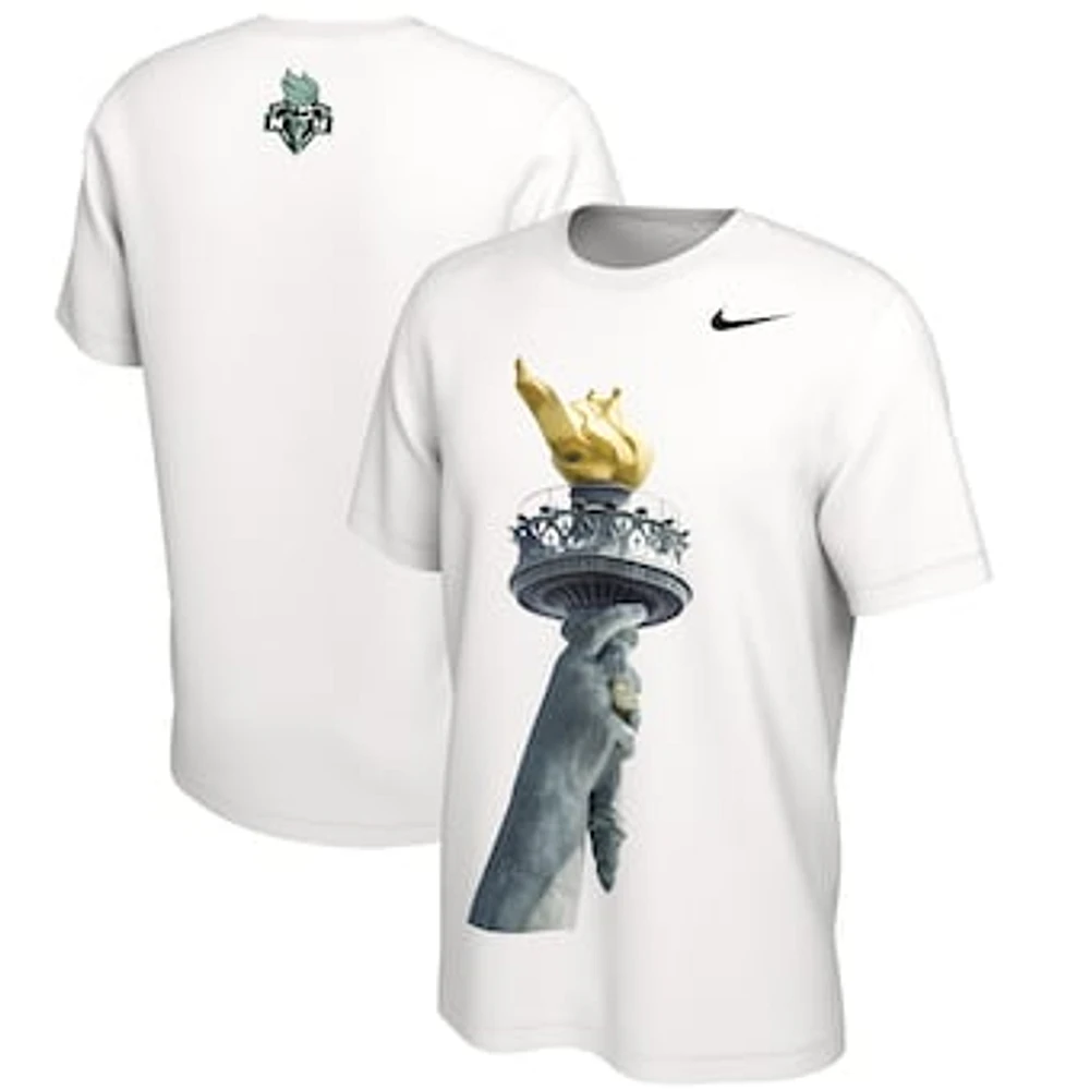 Unisex Nike White New York Liberty 2024 WNBA Finals Champions Authentic Parade T-Shirt