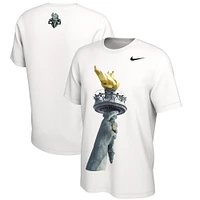 Unisex Nike White New York Liberty 2024 WNBA Finals Champions Authentic Parade T-Shirt