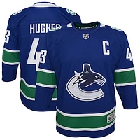 Youth Quinn Hughes Blue Vancouver Canucks Home Premier Player Jersey